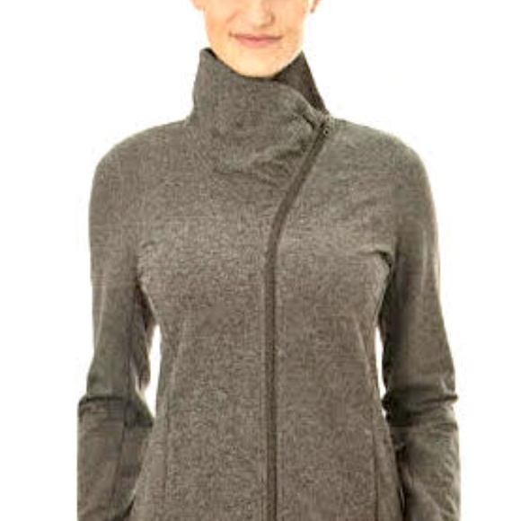 asymmetrical fleece jacket